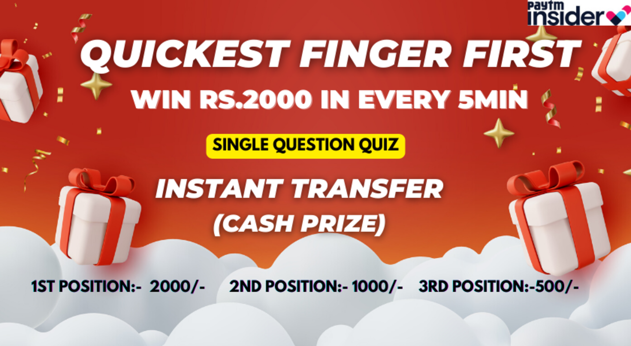 QUICKEST FINGER FIRST:- SINGLE QUESTION GAME SHOW (B-14)