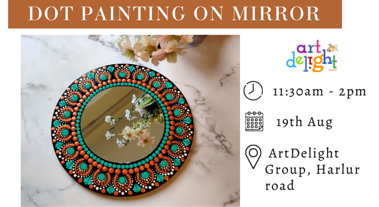 Dot Painting on Mirror