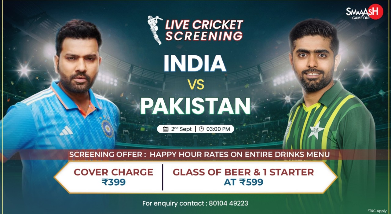 INDIA vs PAKISTAN LIVE SCREENING @ SMAAASH PUNE