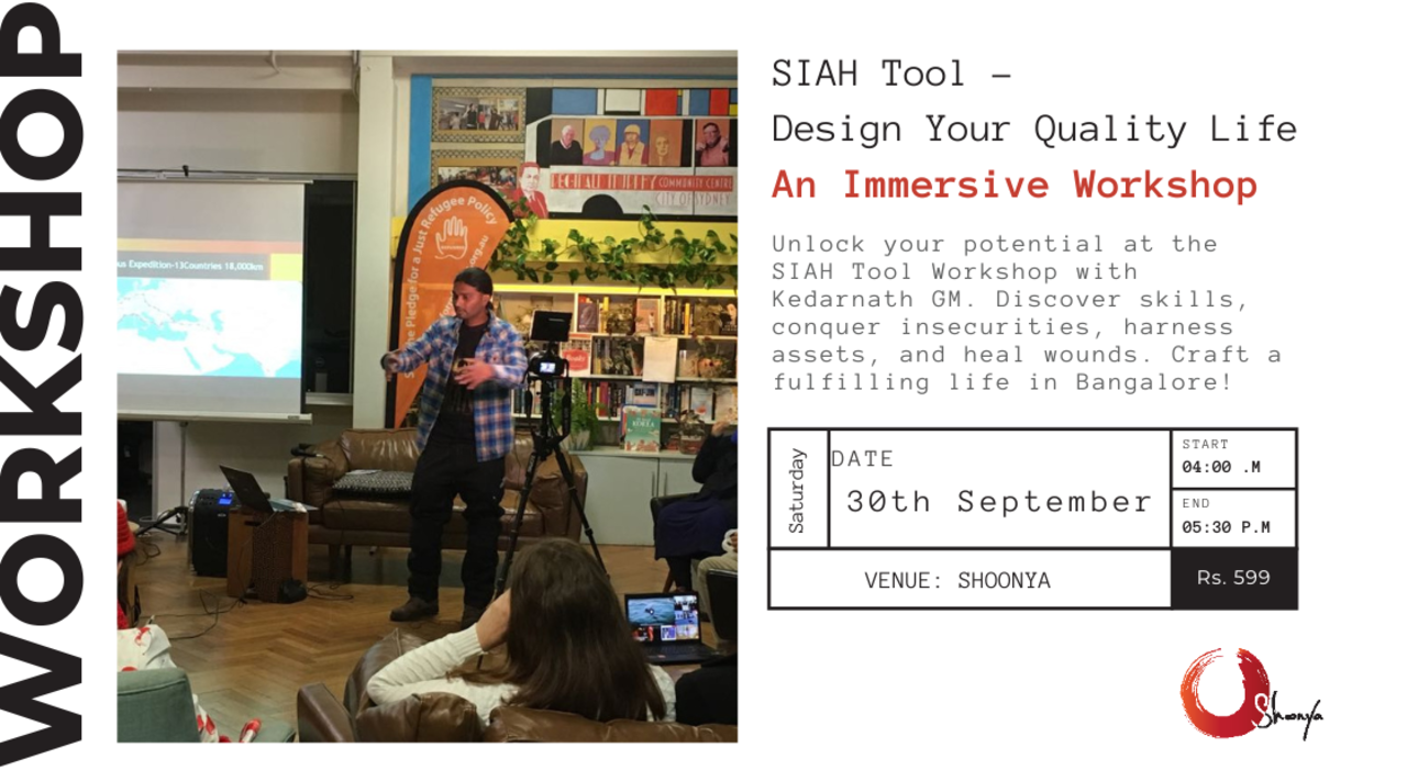 SIAH Tool - Design Your Quality Life