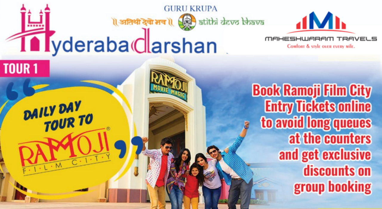 SAME DAY TOUR TO RAMOJI FILM CITY BY AC LUXURY COACH