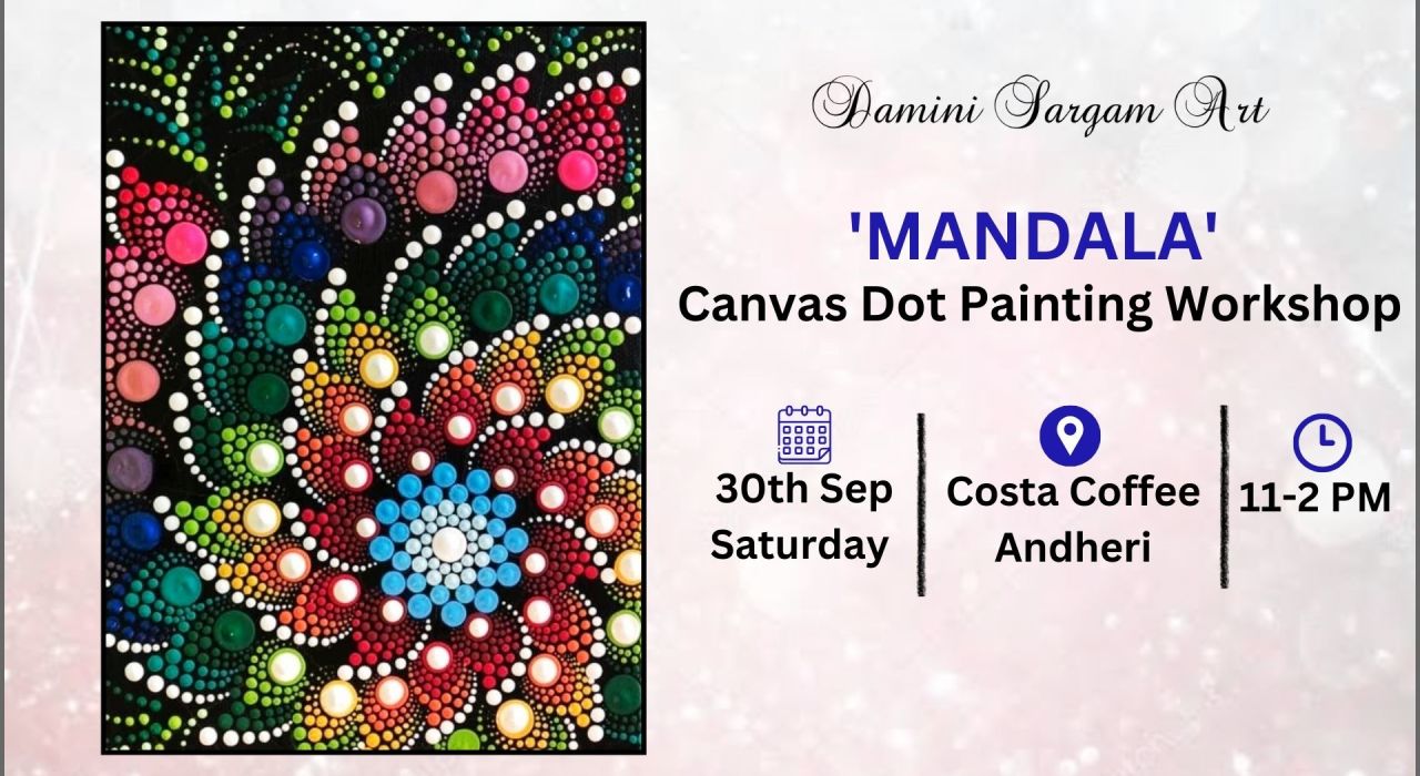 Mandala Canvas Dot Painting Workshop