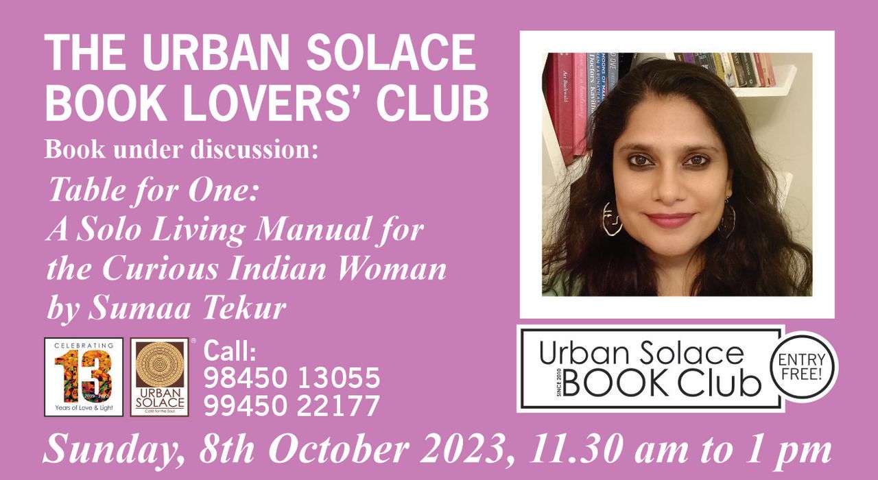 The Urban Solace Book Lovers' Club - October 2023 meet