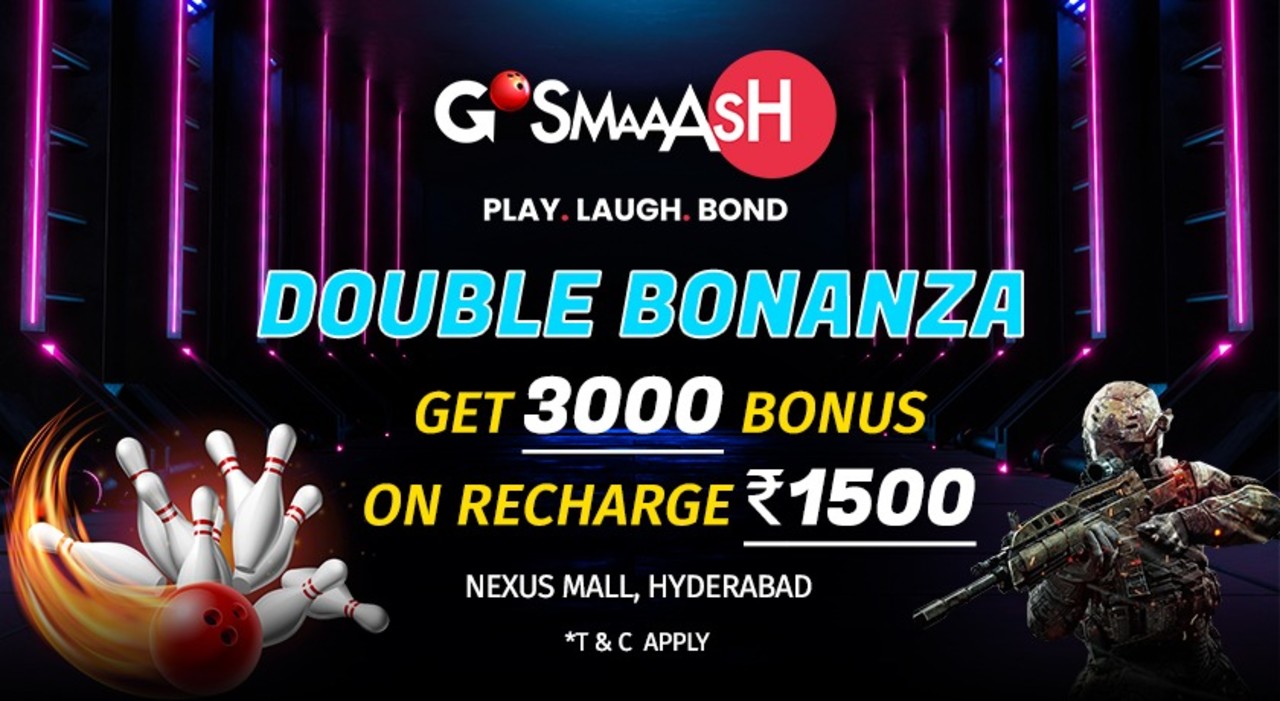 DOUBLE BONANZA OFFER @ SMAAASH HYDERABAD