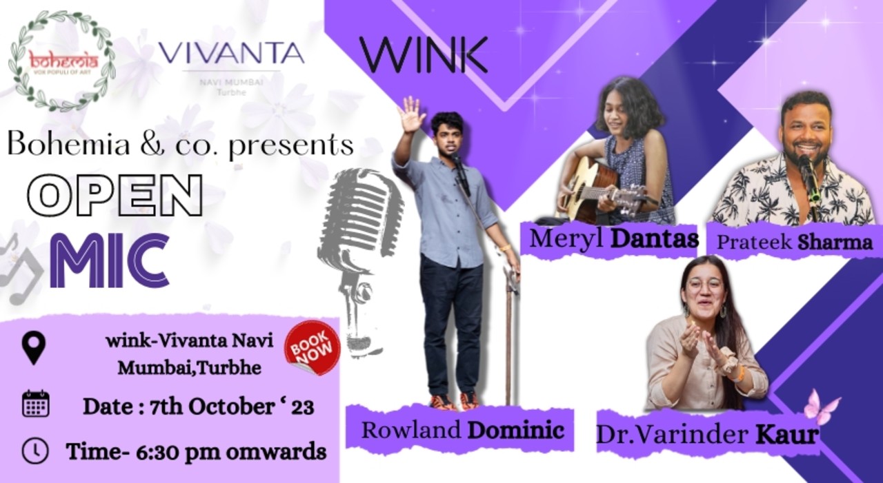 Open Mic Nights at Wink-Vivanta Navi Mumbai,Turbhe