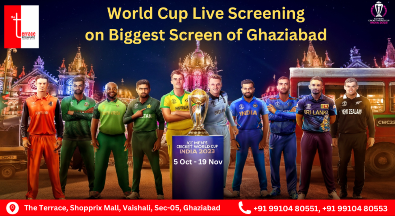 ICC Mens World Cup 2023 Live Screening on Biggest Screen of Ghaziabad