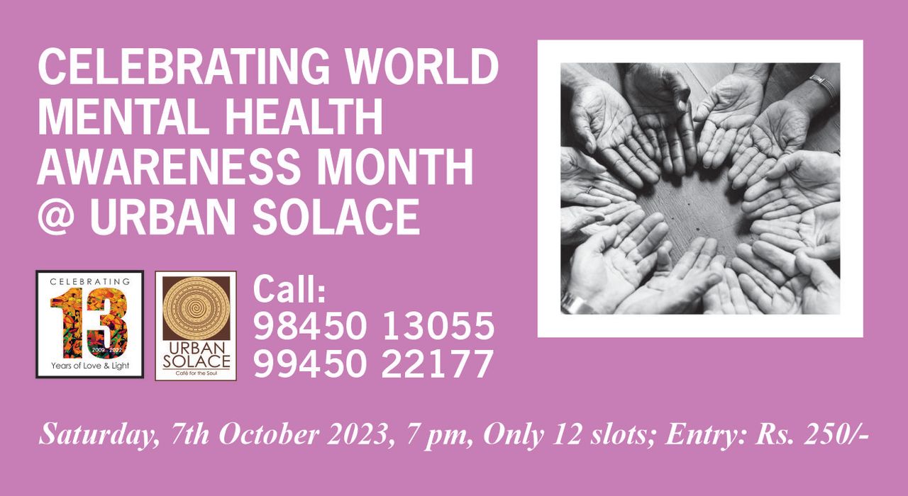 Celebrating World World Mental Health Awareness Month @ Urban Solace!