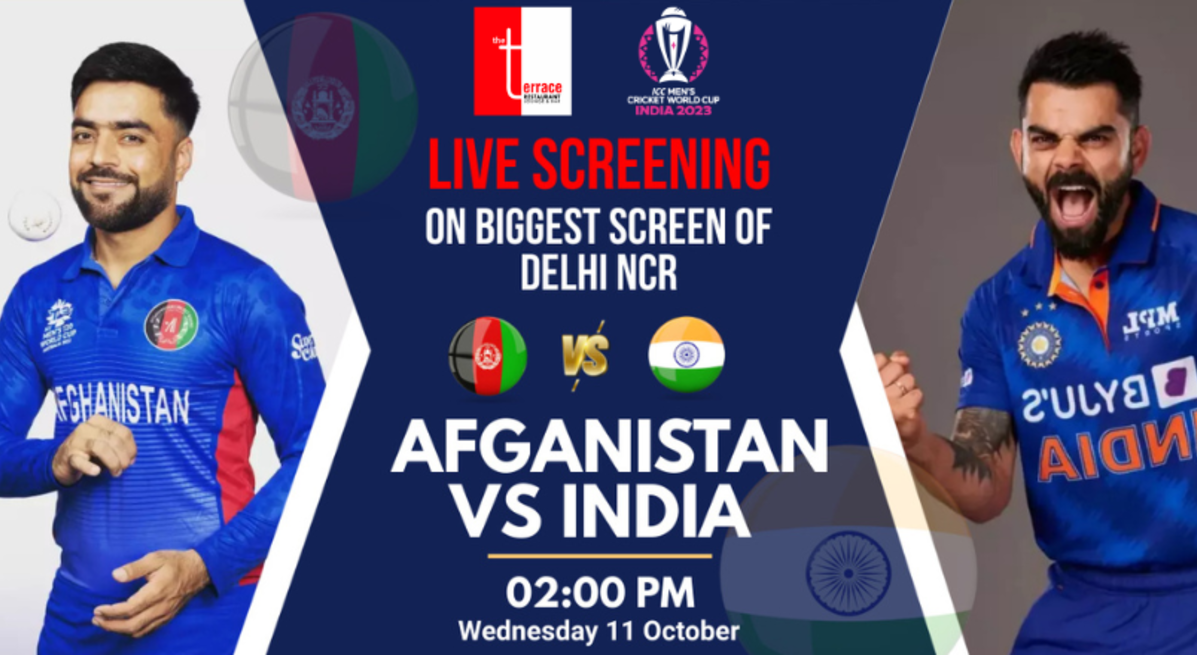 India Vs Afghanistan Live Screening on NCR's biggest screen