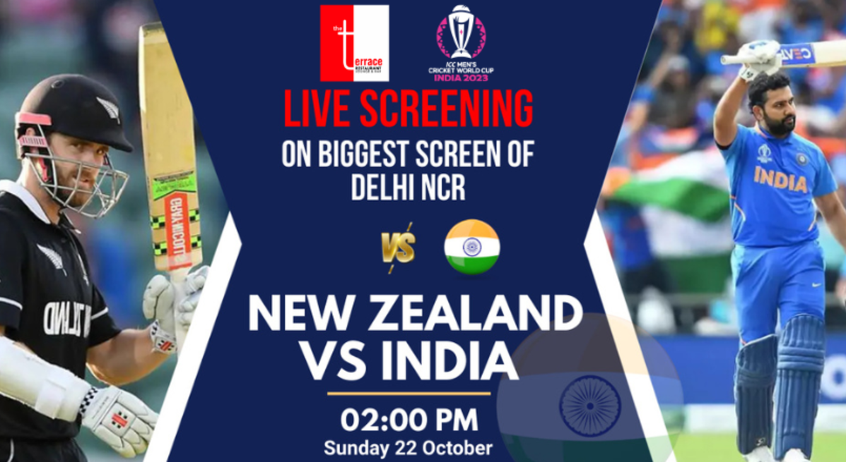 India Vs New Zealand Live Screening on NCR's biggest screen