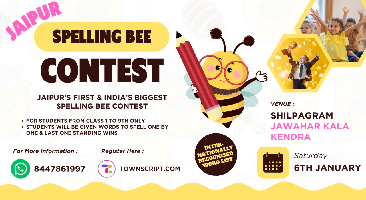 Jaipur International Spelling Bee Contest For Kids