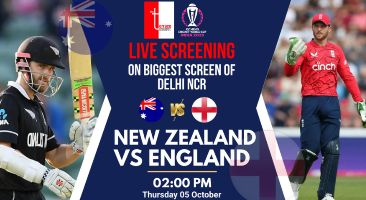 New Zealand vs England Live Screening on NCR's biggest screen