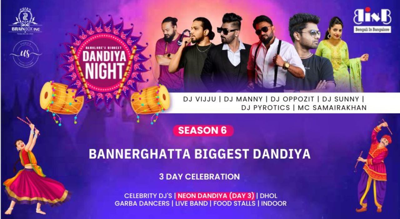 BANGALORE'S BIGGEST DANDIYA NIGHT SEASON 6  | Navratri 2023