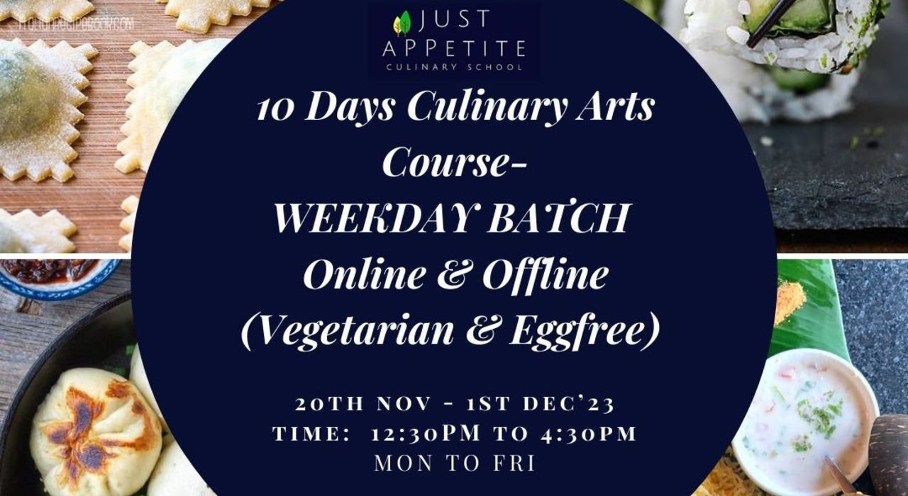 10 Days Intensive Culinary Arts Course
