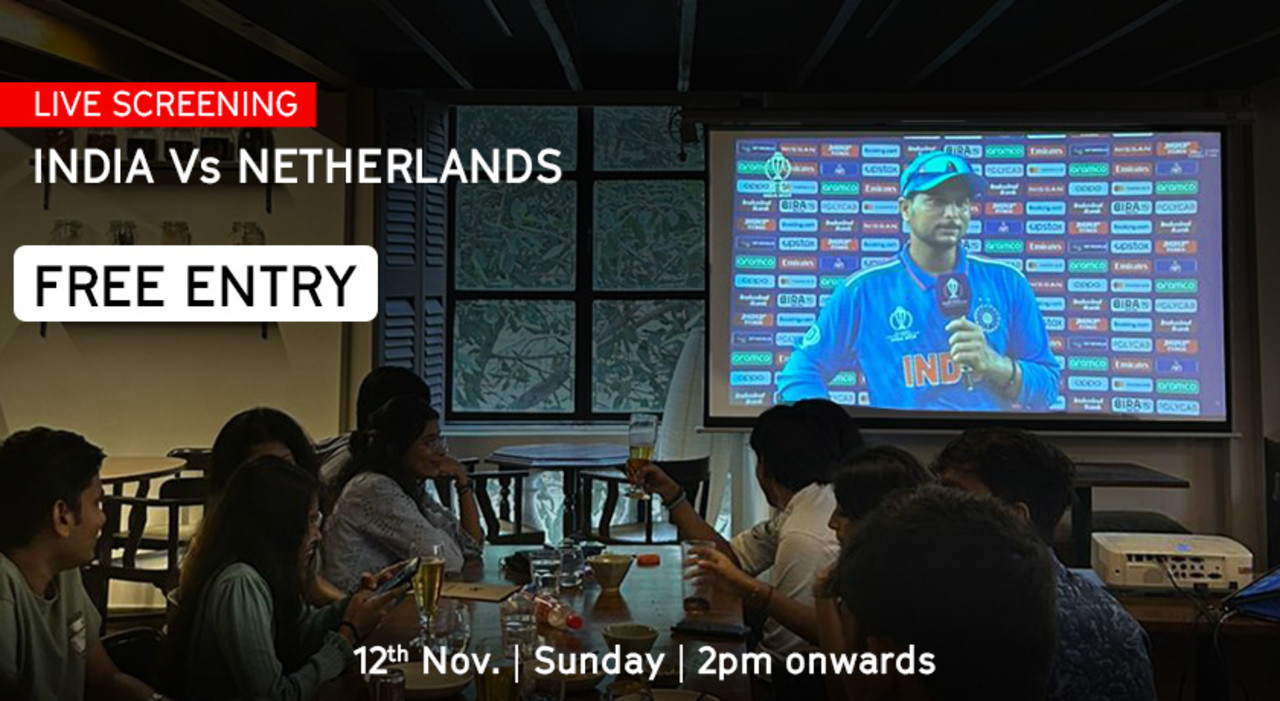Live Screening of INDIA VS. NETHERLANDS World cup 2023 at KMC* Mumbai