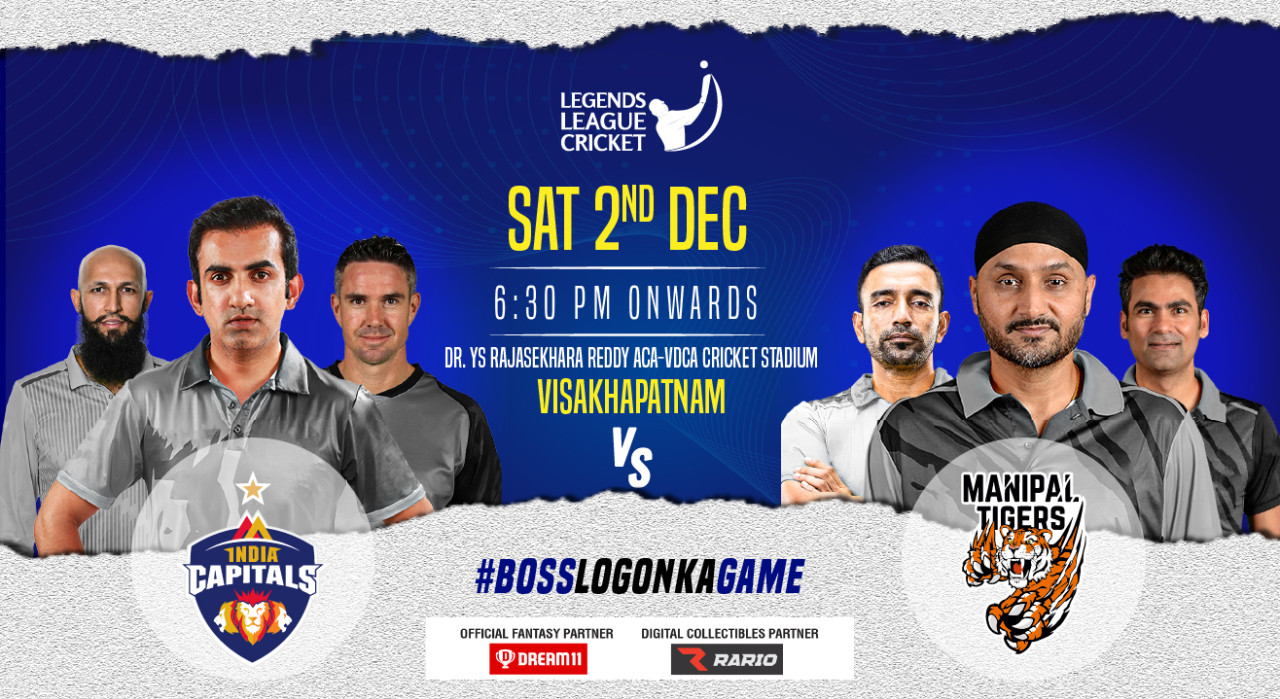 LLC T20 - India Capitals vs Manipal Tigers, Visakhapatnam 2023