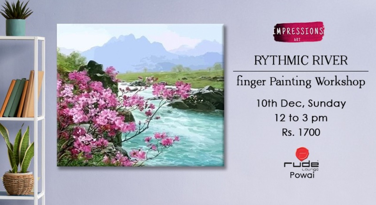 Rythmic River- Finger Painting Workshop, by Impressions Art