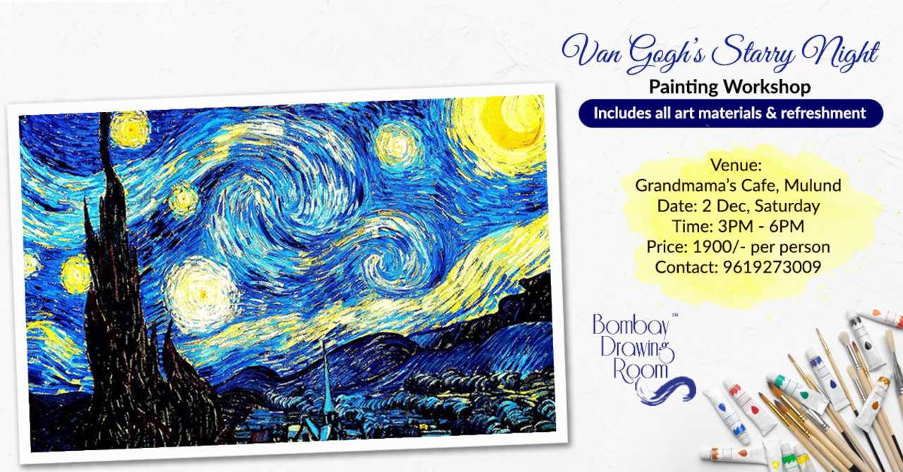 Van Gogh's Starry Night Painting Workshop by Bombay Drawing Room