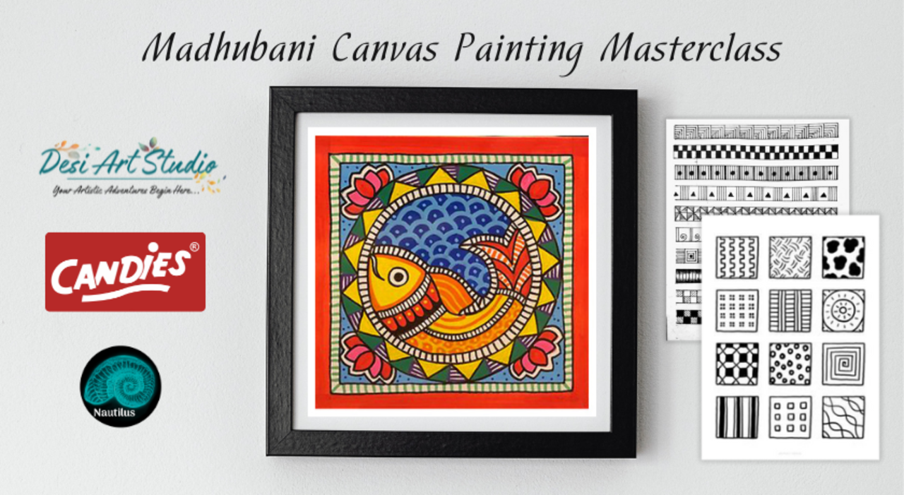 Madhubani Canvas Painting - Desi Art Studio