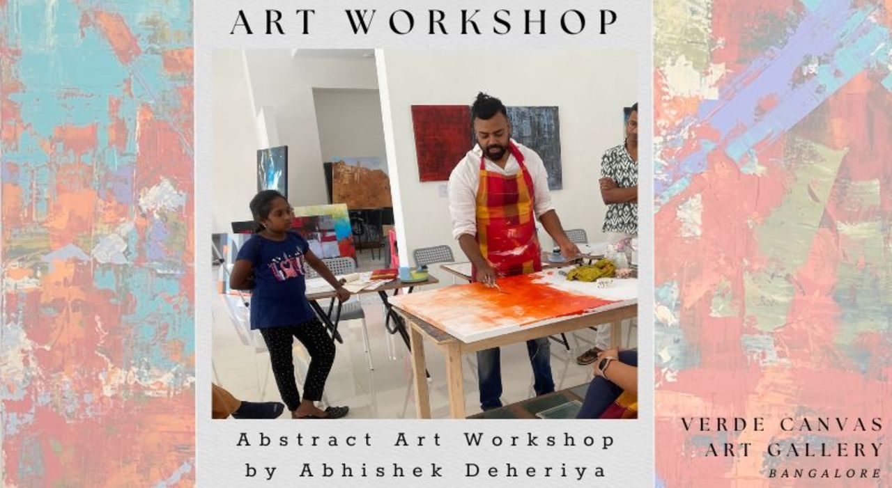Abstract Art Workshop at Verde Canvas Art Gallery Bangalore