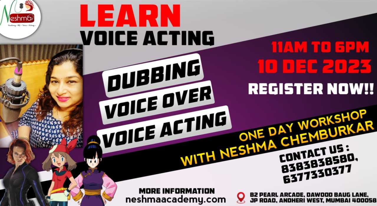 Voice Acting Workshop By Neshma Chemburkar