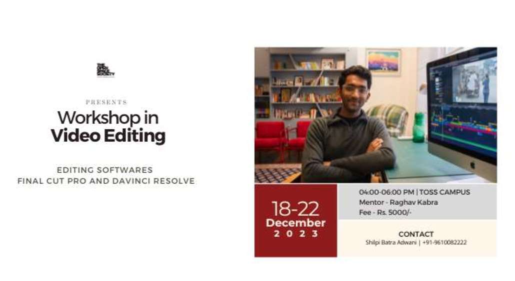 TOSS Workshop in Video Editing