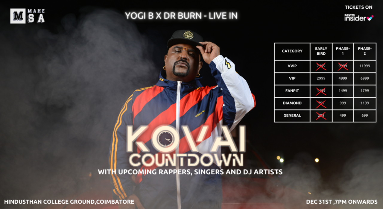 Kovai Countdown - Yogi B x Dr Burn Live in | NY 2024