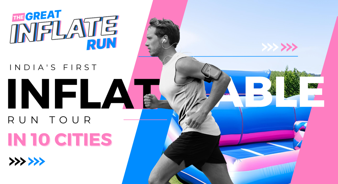 THE GREAT INFLATE RUN - HYDERABAD - INDIA'S FIRST INFLATABLE 5K OBSTACLE COURSE