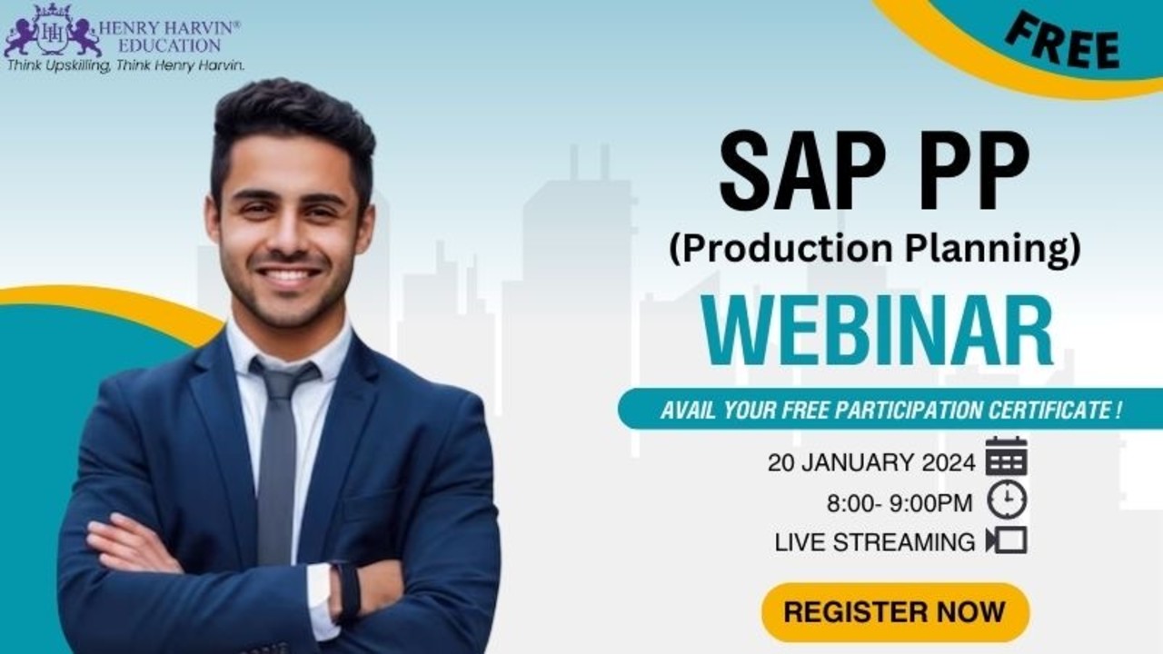 SAP PP(Production Planning): Live Webinar