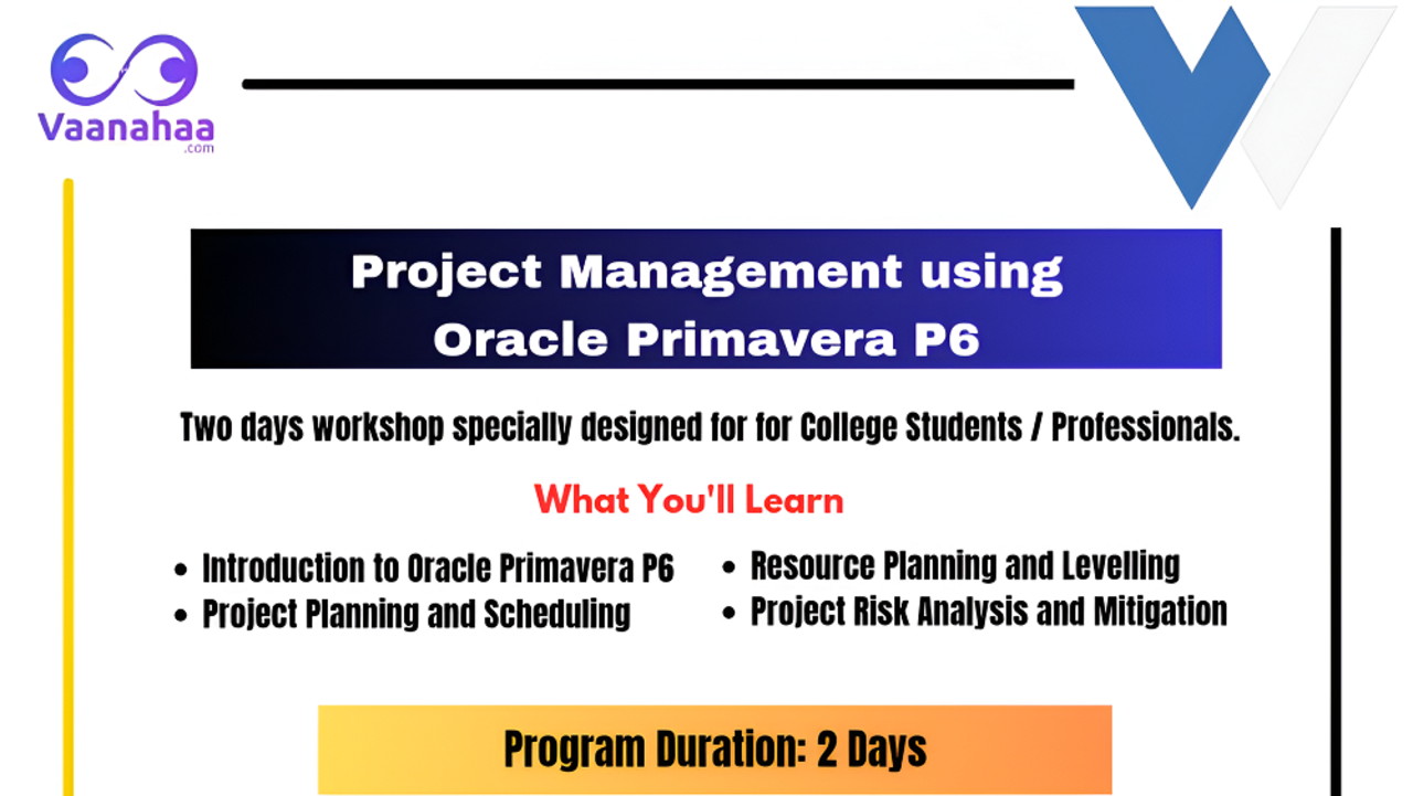 Project Management using Oracle Primavera P6