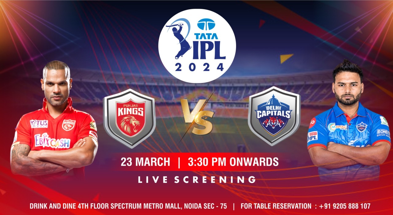 DC vs PBKS IPL 2024 Delhi Capitals vs Punjab Kings (Screening)