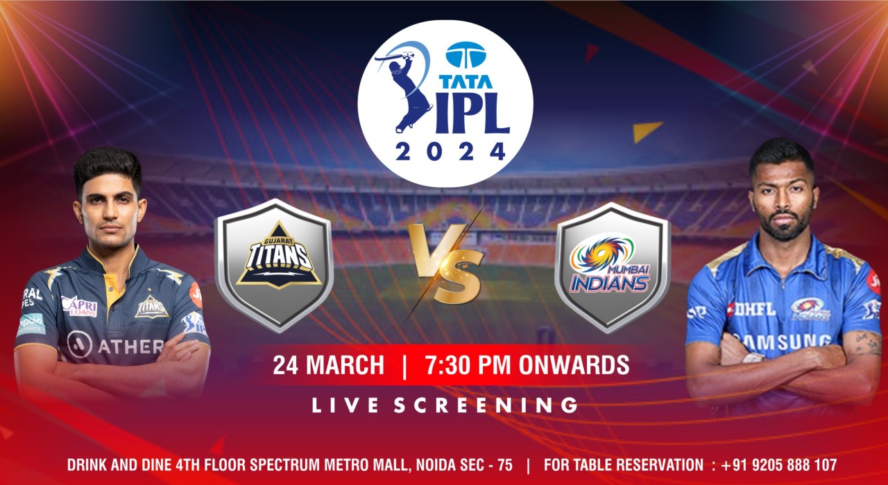 GT vs MI IPL 2024 Gujarat Titans vs Mumbai Indians (Screening)