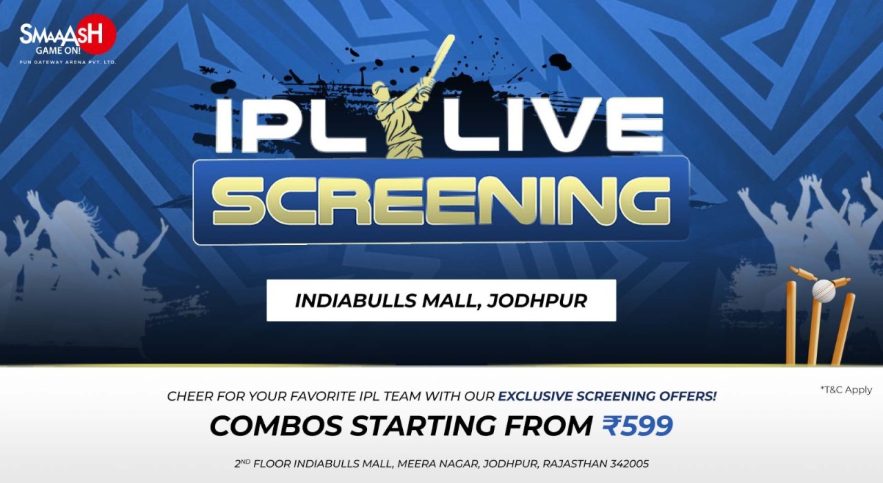 PBKS vs CSK IPL 2024 LIVE SCREENING @SMAAASH - JODHPUR 