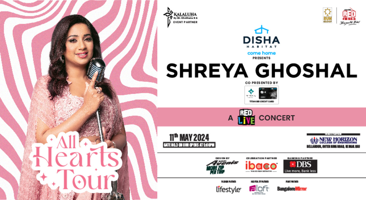 Shreya Ghoshal “All Hearts Tour" – Bengaluru