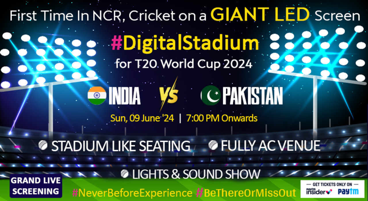 India vs Pakistan match of ICC T20WC 2024 on GIANT SCREEN | Screening