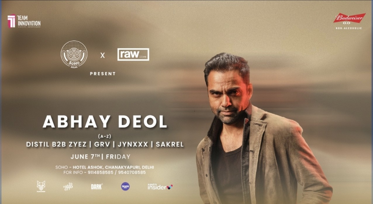 CATCH ABHAY DEOL SPINNING LIVE @ SOHO-DELHI