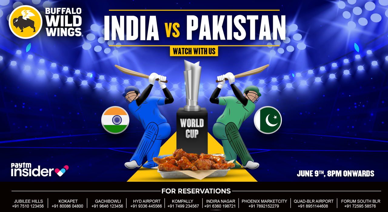 India vs Pakistan | T20 World Cup 2024 Live Screening | BWW Indiranagar