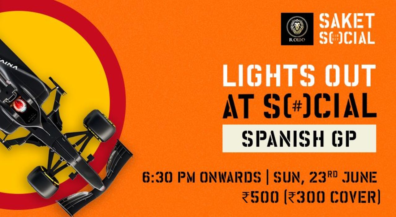 LIGHTS OUT AT SOCIAL SPANISH GP | SAKET SOCIAL | F1 SCREENING