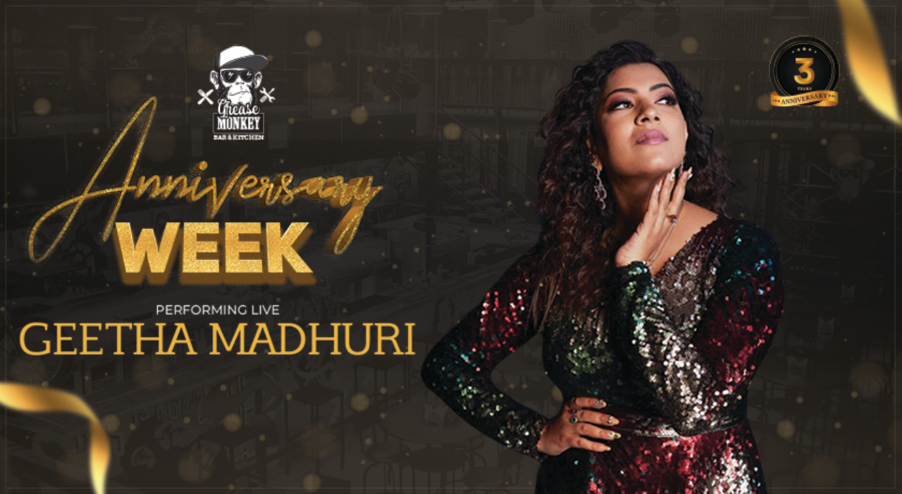 Geetha Madhuri Live at Grease Monkey 3rd Anniversary