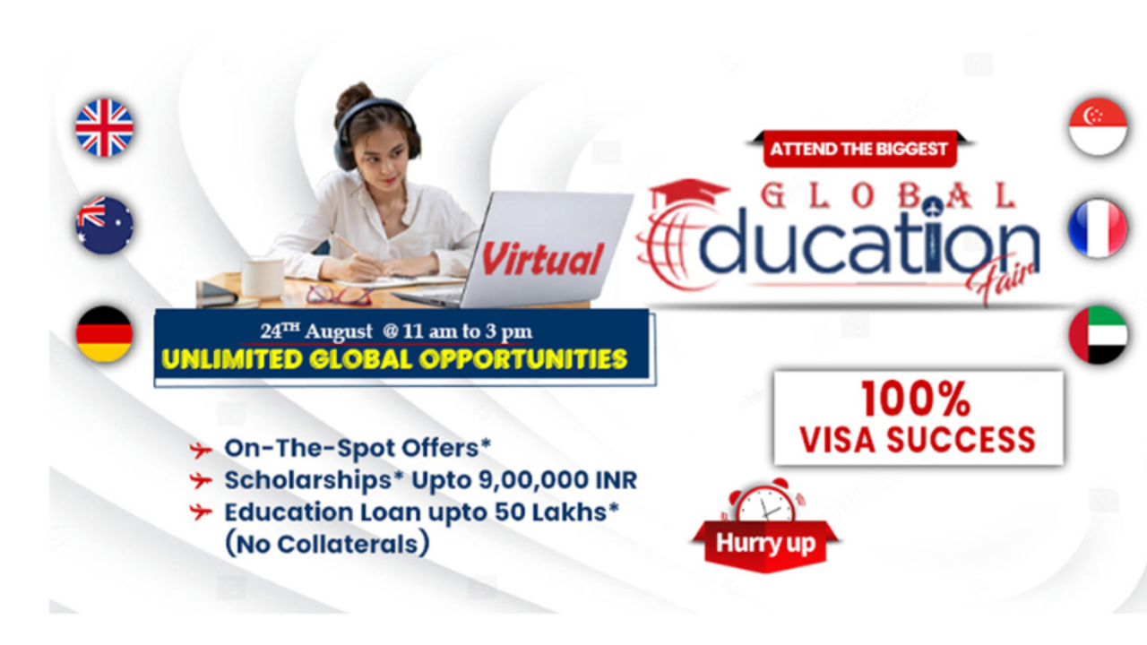 Unlock Your Global Education Dream at the Biggest Virtual Education Fair!"-AHM