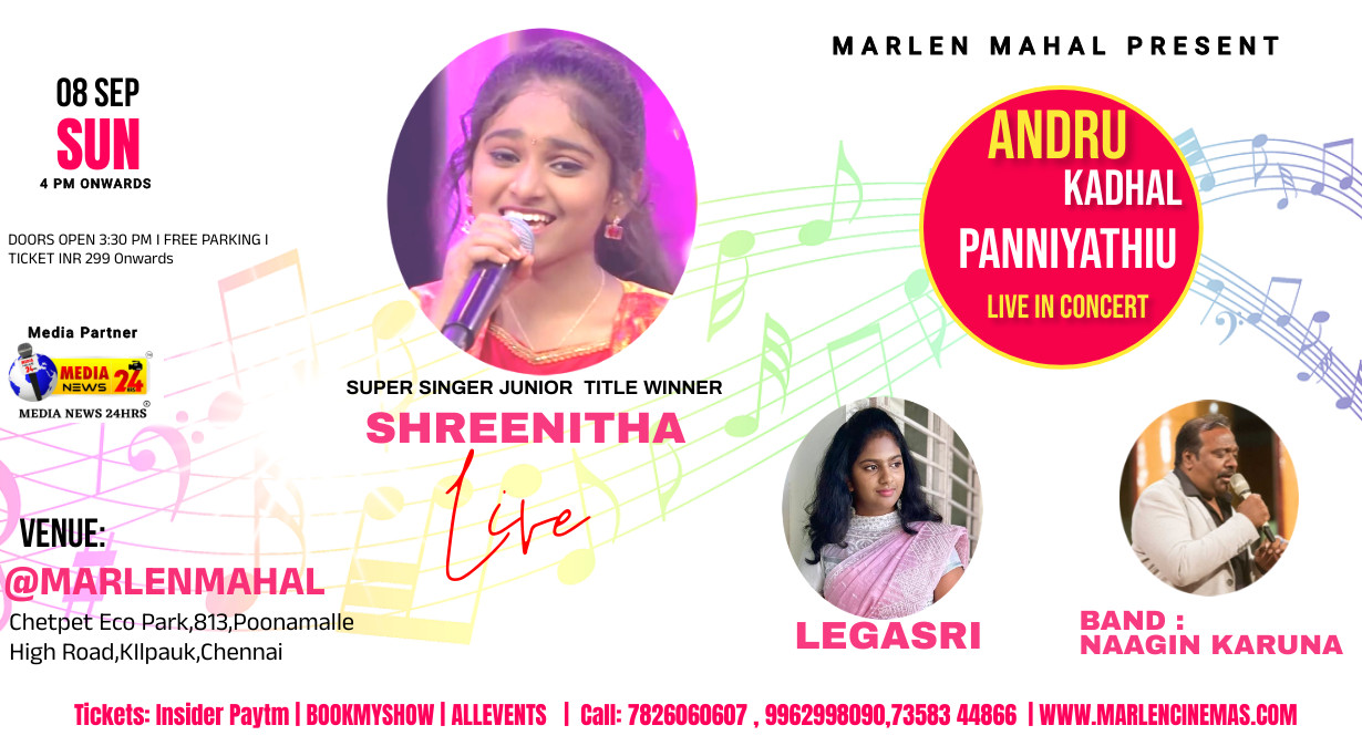 VIJAY TV SUPER SINGER JUNIOR TITLE SEASON 9 WINNER SHREENITHA LIVE IN CONCERT