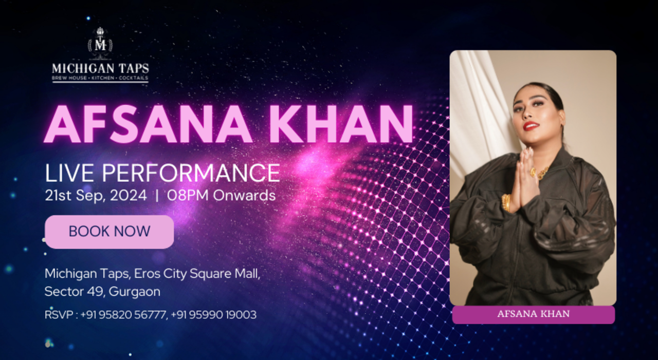 Afsana Khan | Live Performance | Michigan Taps Sec 49