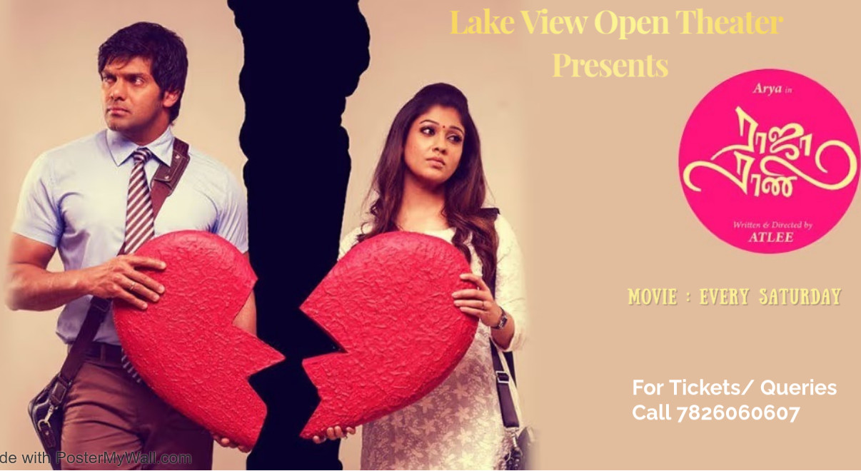 Raja Rani Tamil Romantic Comedy Film Lake View Theater @ Chetpet Eco Park | Screening