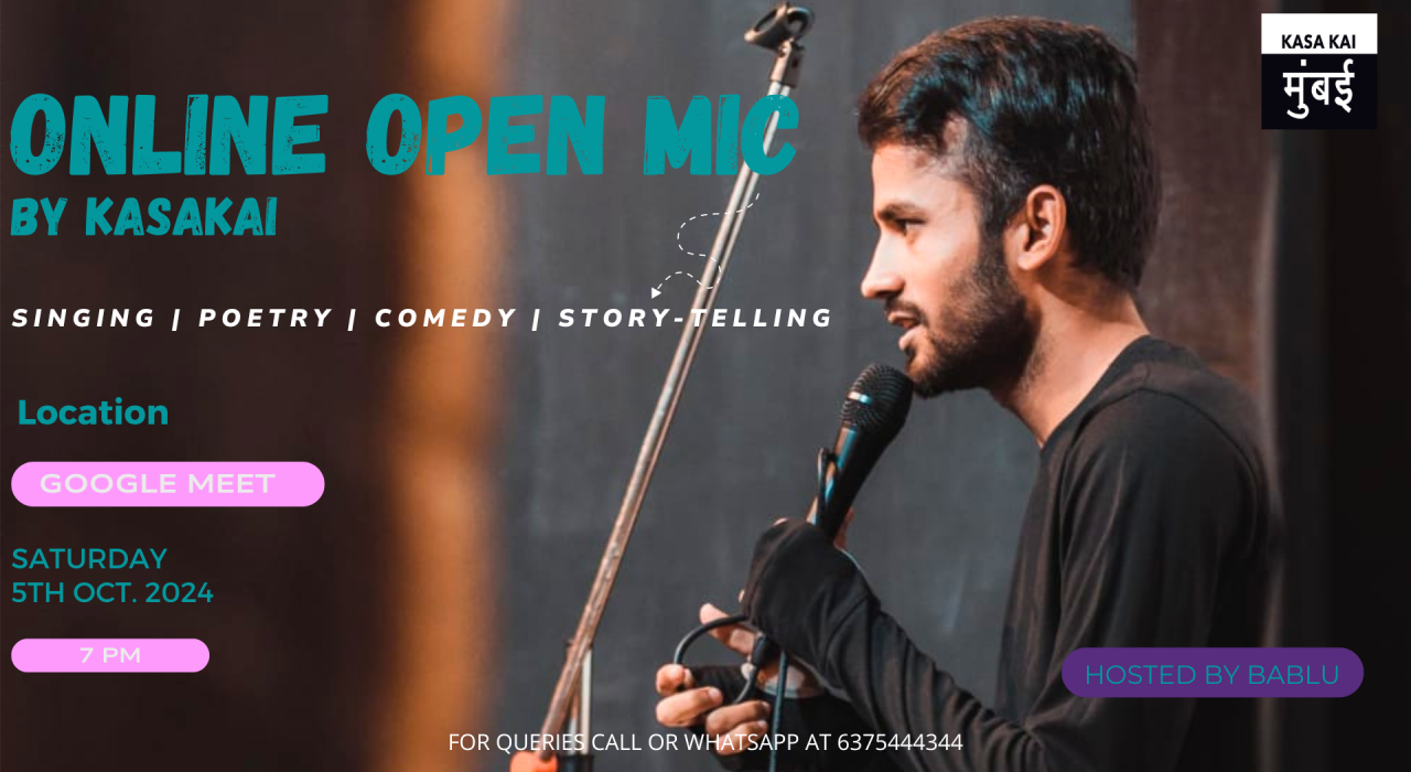 Online Open Mic | Poetry | Comedy | Story-telling