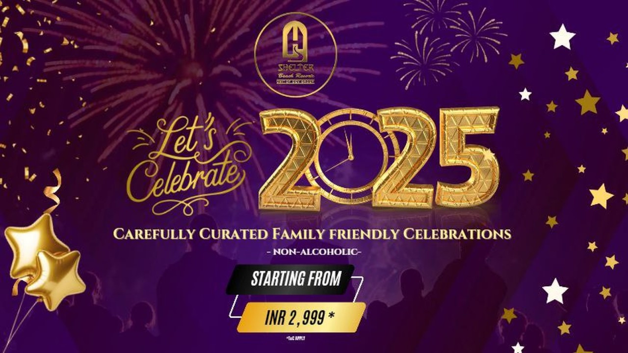 New Year Party -Shelter Beach Resort - ECR | NY2025