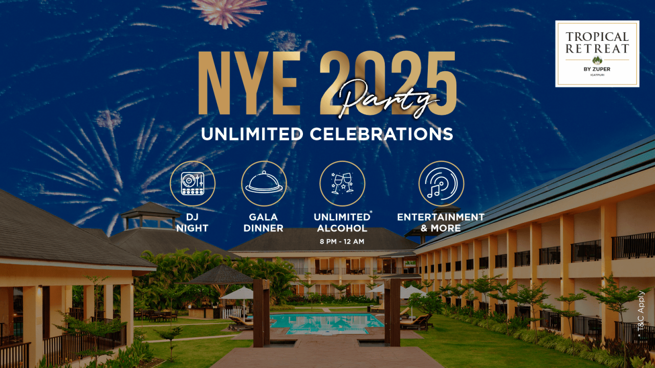 New Year’s Eve At Tropical Retreat By Zuper, Igatpuri  | NY2025