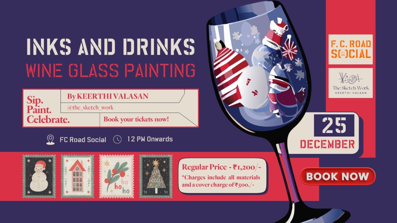Inks and Drinks – A Wine Glass Painting Workshop | IEHPL