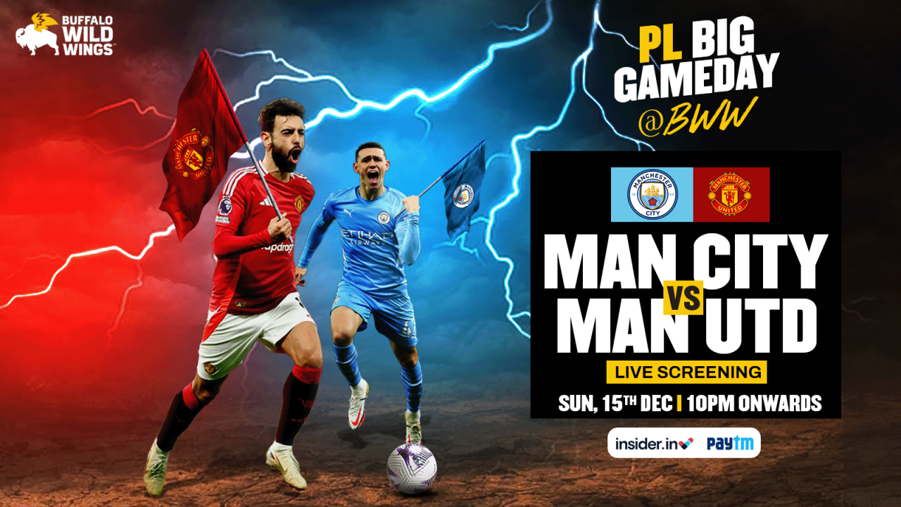 Man City vs Man UTD Live Screening | BWW Indiranagar