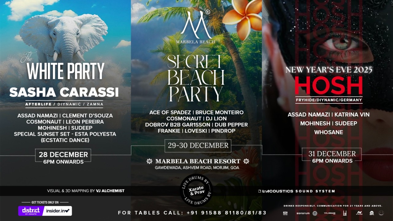 Marbela Beach presents NYE - The White Party - Secret Beach Party | NY2025
