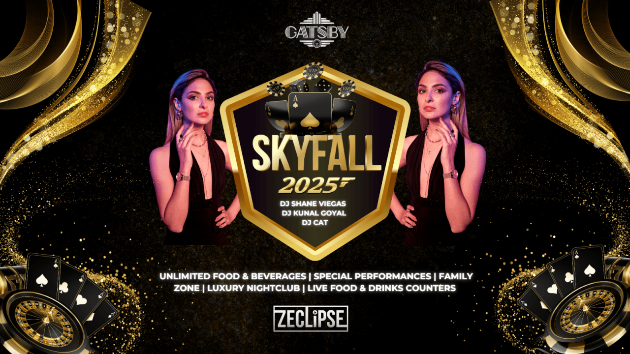 Skyfall 2025 NYE at Gatsby Bangalore South | NY2025