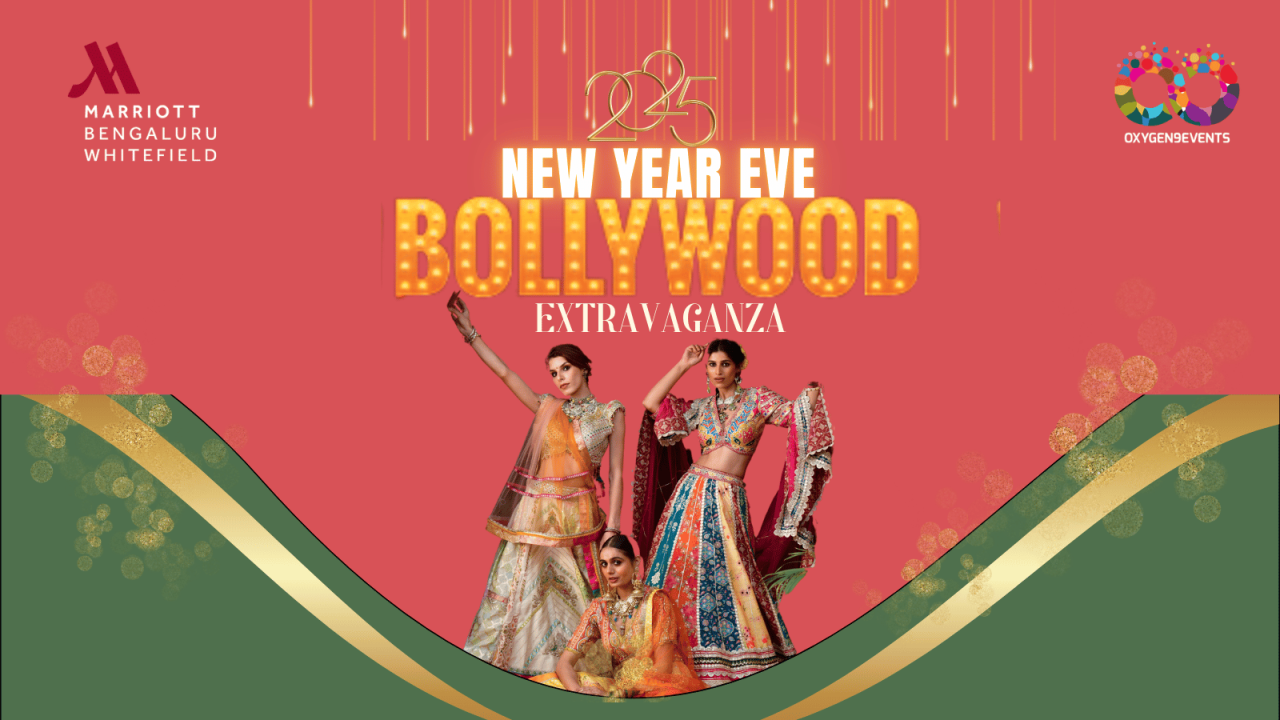 New year Eve 2025 At Marriott Whitefield | Bollywood Extravaganza| Open Air | NY2025